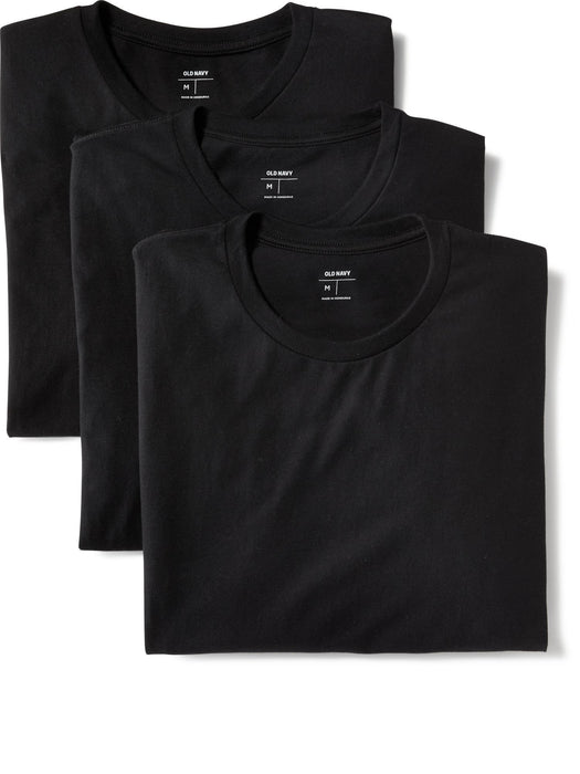 Go-Dry Crew-Neck T-Shirts 3-Pack