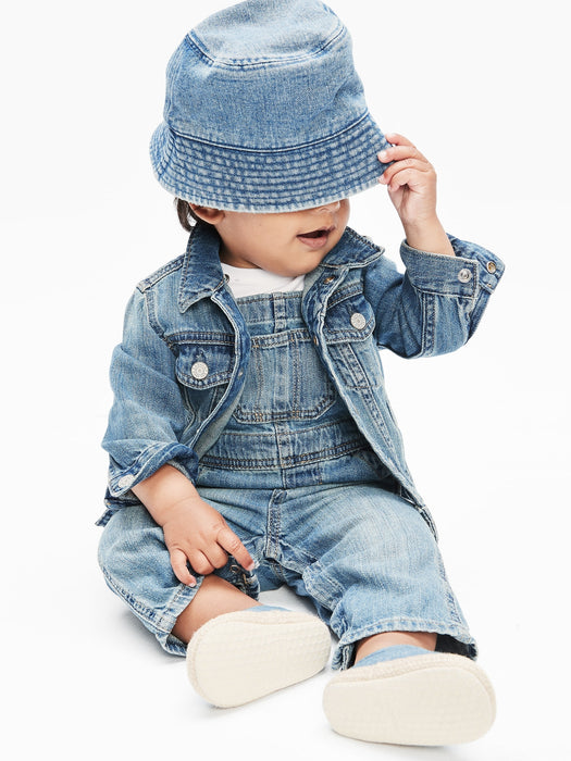 Baby Organic Cotton Denim Overalls