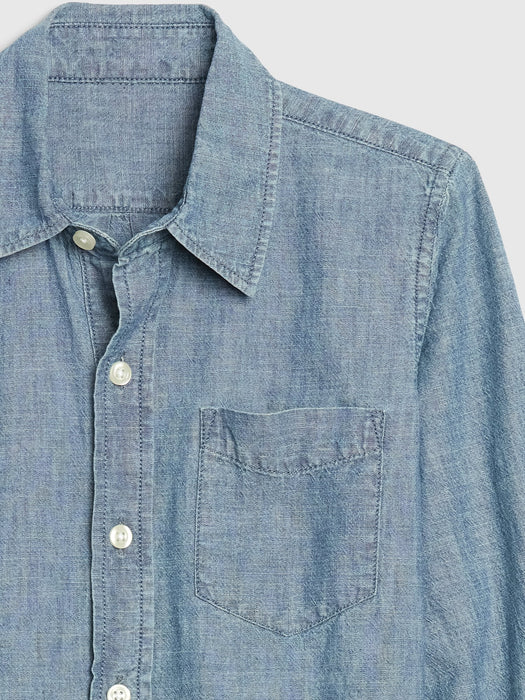 Kids Chambray Button-Up Shirt