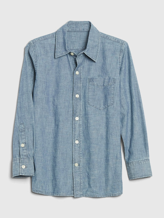 Kids Chambray Button-Up Shirt