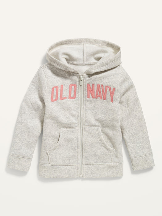 Unisex Logo-Graphic Zip Hoodie for Toddler