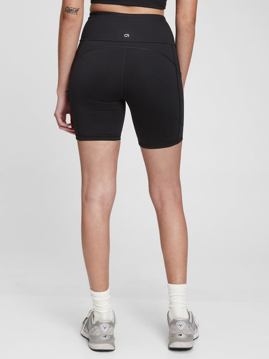 GapFit High Rise Recycled Power Pocket Bike Shorts