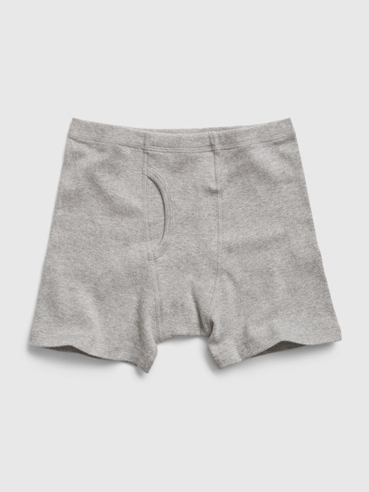 Kids Organic Cotton Solid Boxer Briefs (4-Pack)