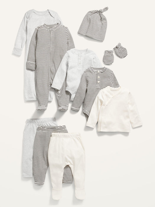 Unisex 10-Piece Layette Set for Baby