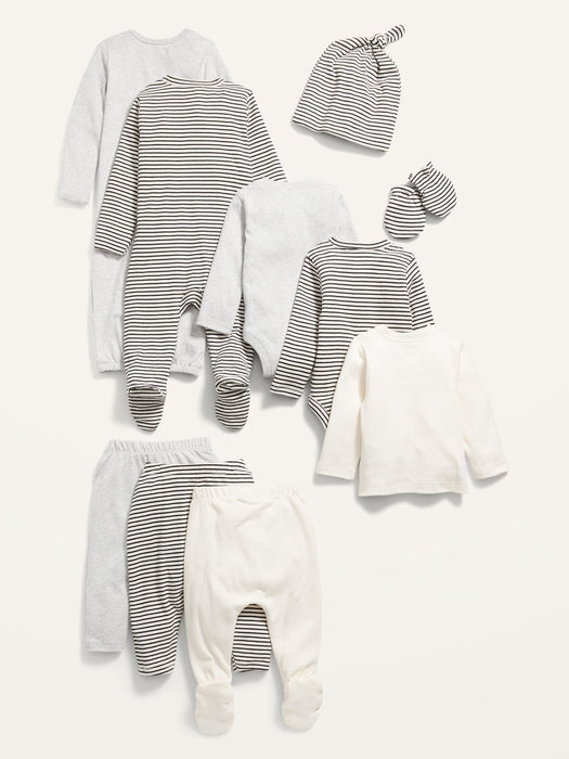 Unisex 10-Piece Layette Set for Baby