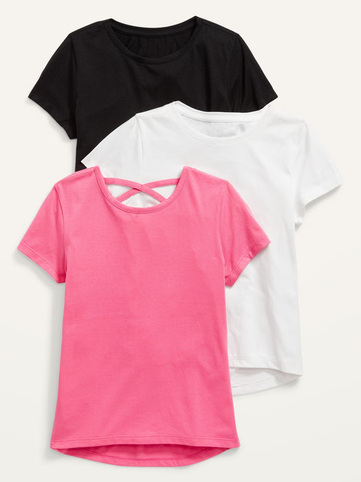 Softest Short-Sleeve T-Shirt Variety 3-Pack for Girls