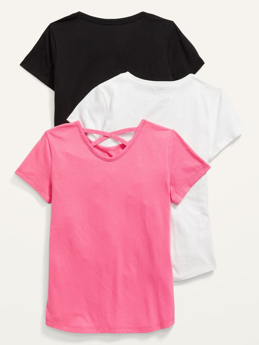 Softest Short-Sleeve T-Shirt Variety 3-Pack for Girls