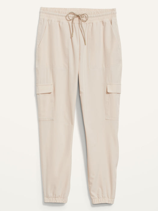 High-Waisted StretchTech Cargo Joggers