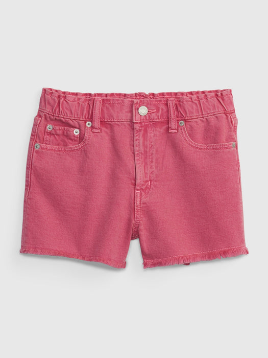 Kids High-Rise Girlfriend Shorts with Washwell