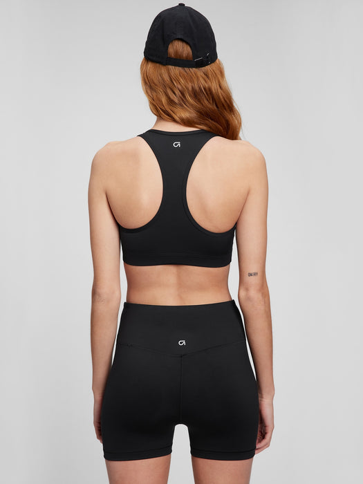 GapFit V-Neck Racerback Sports Bra in Eclipse