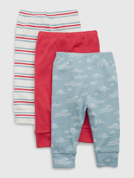 Baby Print Pull-On Pants (3-Pack)