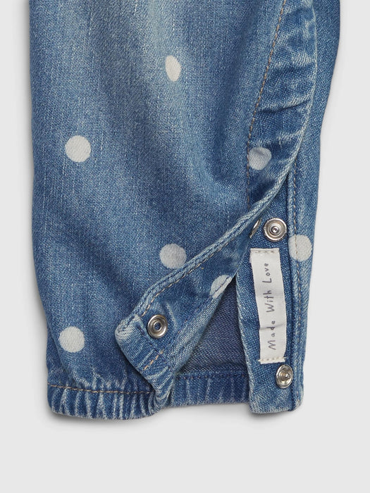 Baby Organic Cotton Denim Overalls