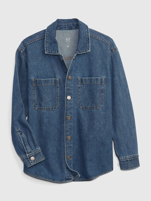 Kids Oversized Denim Shirt Jacket