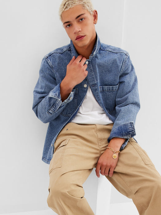 Denim Utility Overshirt