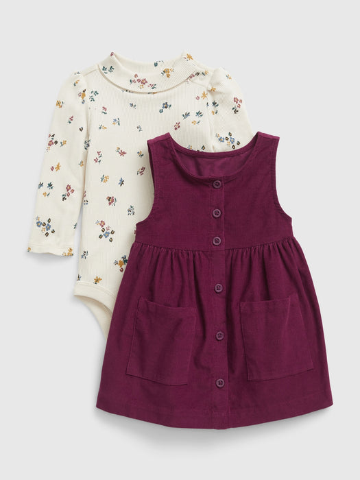 Baby Corduroy Dress Set