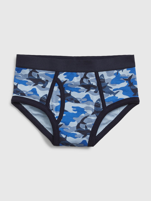 Kids Organic Cotton Shark Briefs (4-Pack)