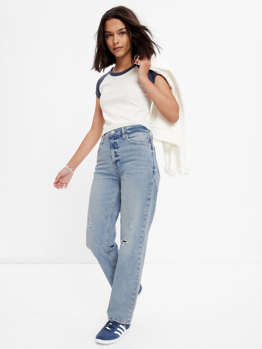 Teen Organic Cotton '90s Loose Jeans with Washwell