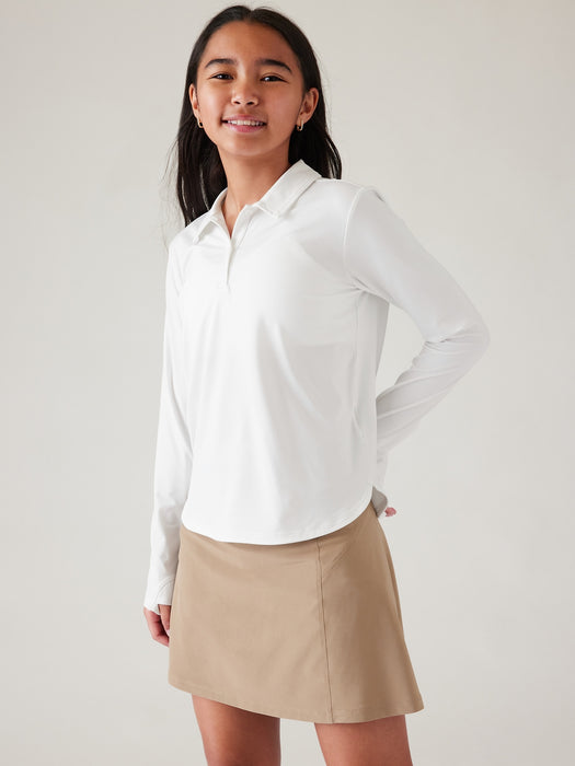 Athleta Girl School Day Long Sleeve Polo