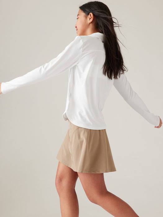 Athleta Girl School Day Long Sleeve Polo