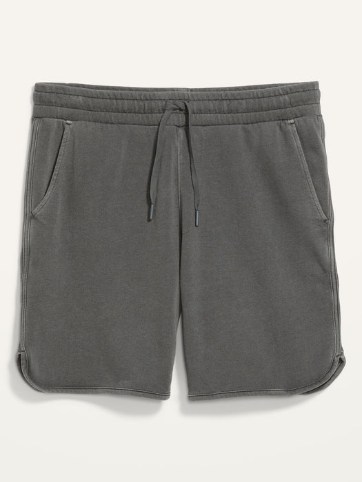 French Terry Dolphin-Hem Sweat Shorts for Men -- 7-inch inseam