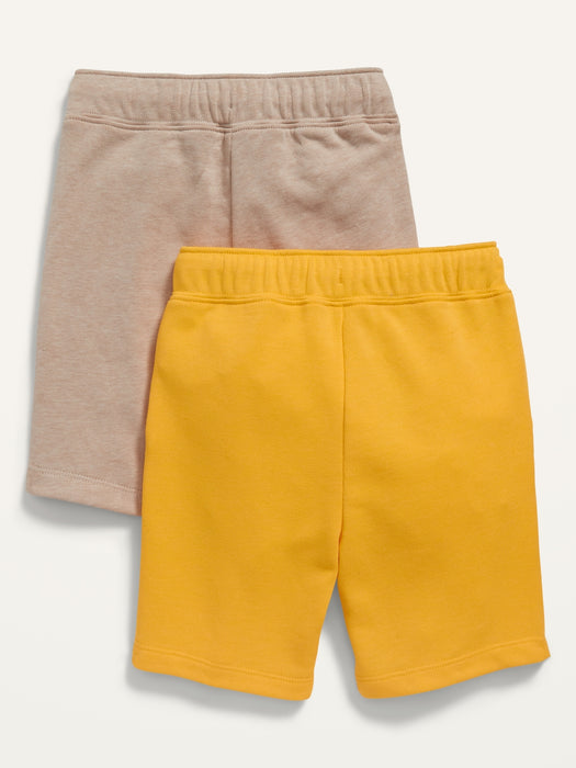 2-Pack Functional Drawstring U-Shaped Shorts for Toddler Boys
