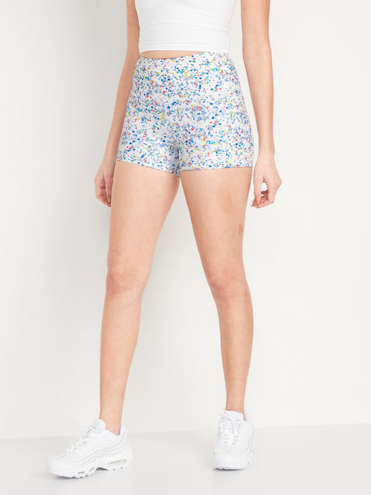 High-Waisted PowerSoft Biker Shorts -- 3.75-inch inseam