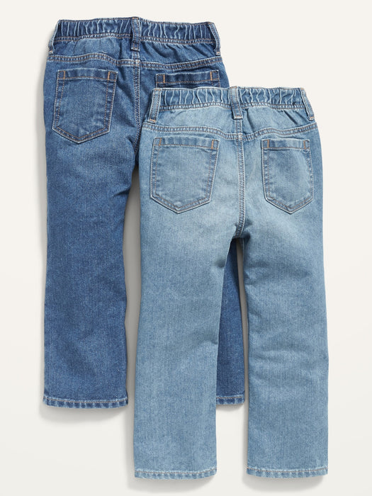 Unisex Wow Straight Pull-On Jeans 2-Pack for Toddler