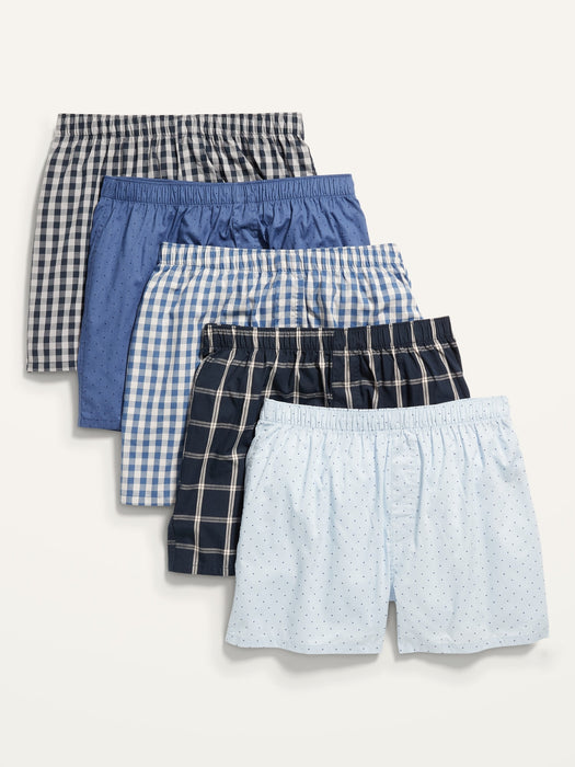 5-Pack Soft-Washed Boxer Shorts -- 3.75-inch inseam