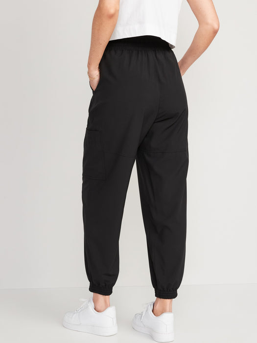 Extra High-Waisted StretchTech Cargo Jogger Pants