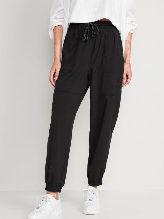 Extra High-Waisted StretchTech Cargo Jogger Pants