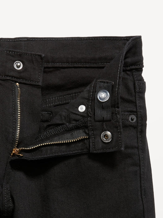 Straight-Leg Built-In Flex Black Jeans for Boys