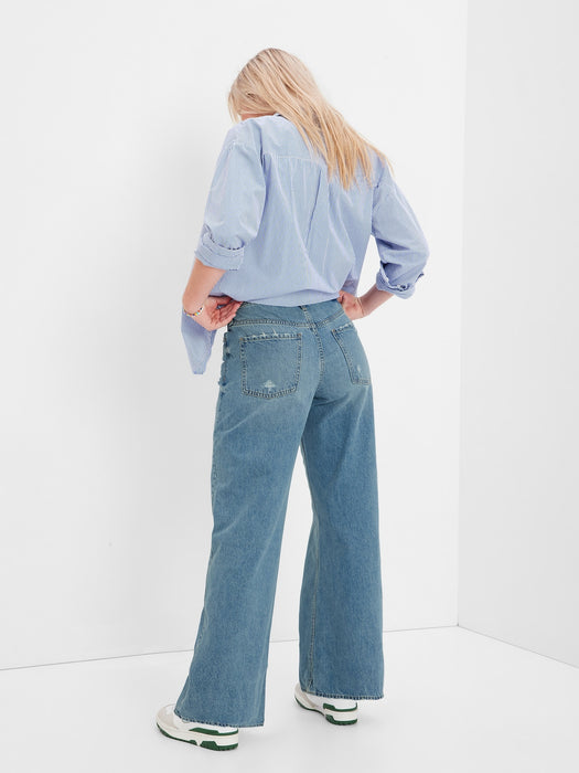 Teen Wide Stride Jeans with Washwell