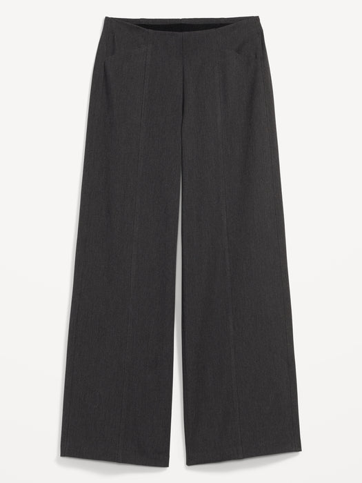 High-Waisted Pull-On Pixie Wide-Leg Pants