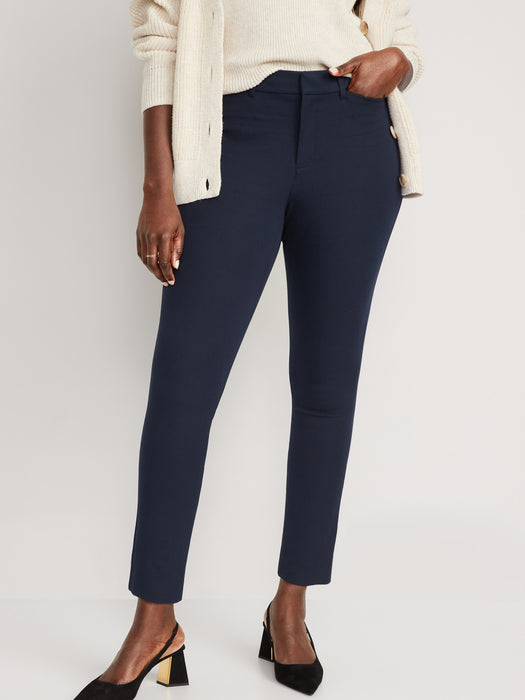 Curvy High-Waisted Pixie Skinny Ankle Pants