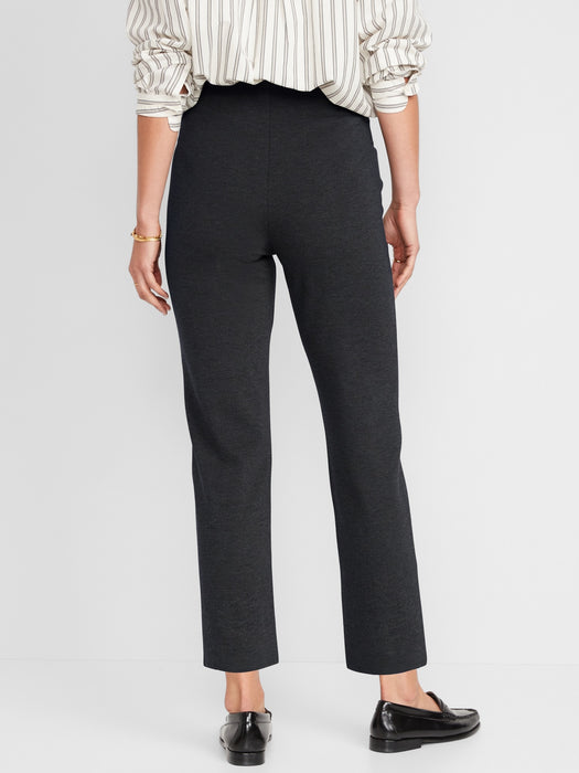 Extra High-Waisted Stevie Straight Ankle Pants