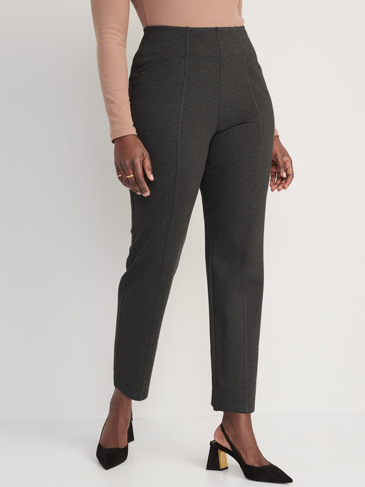 Extra High-Waisted Stevie Straight Ankle Pants