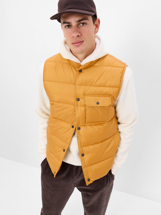 Recycled Puffer Layering Vest