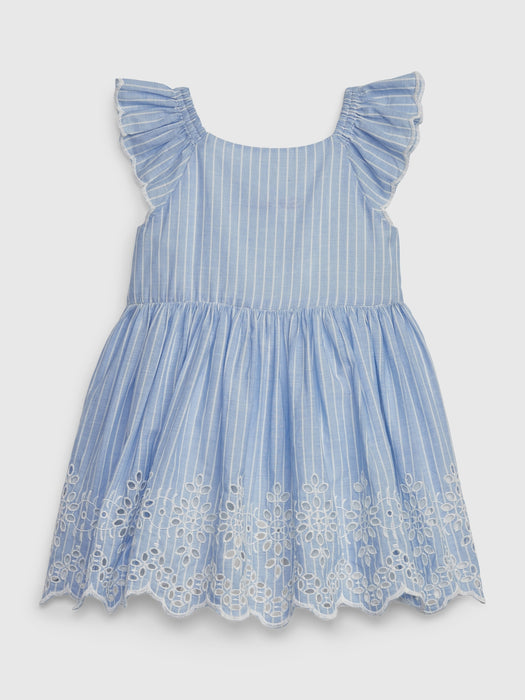 Baby Stripe Eyelet Dress