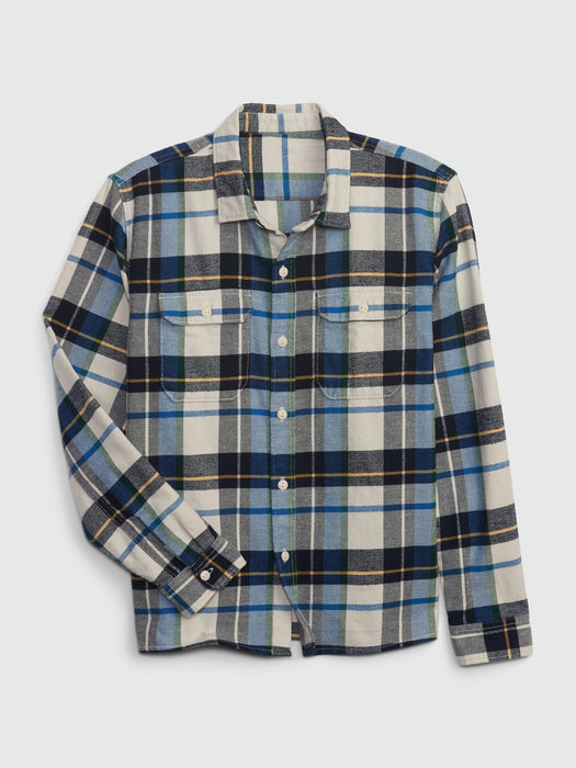 Teen 100% Organic Cotton Flannel Shirt