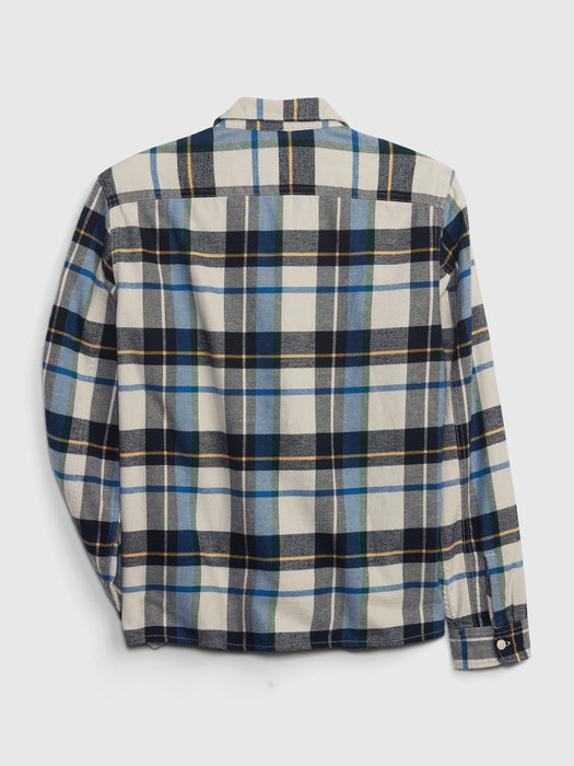 Teen 100% Organic Cotton Flannel Shirt