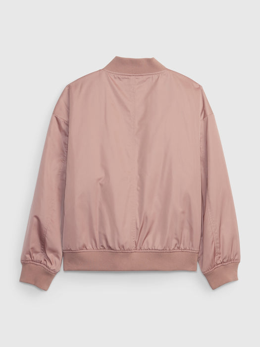 Kids Shiny Bomber Jacket