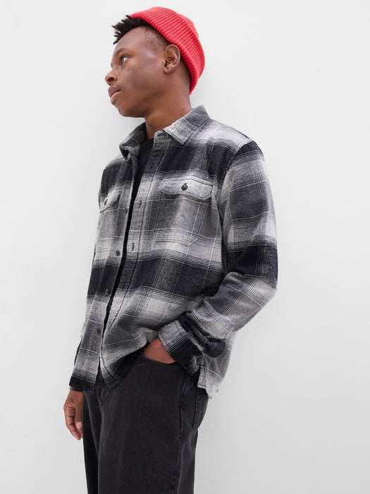 Teen 100% Organic Cotton Flannel Shirt