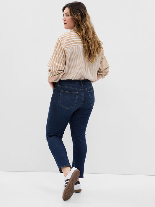 Mid Rise Classic Straight Jeans