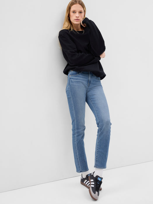 Mid Rise Classic Straight Jeans