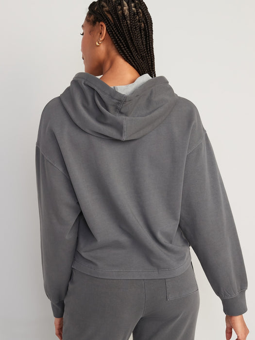 Slouchy Fleece Full-Zip Hoodie