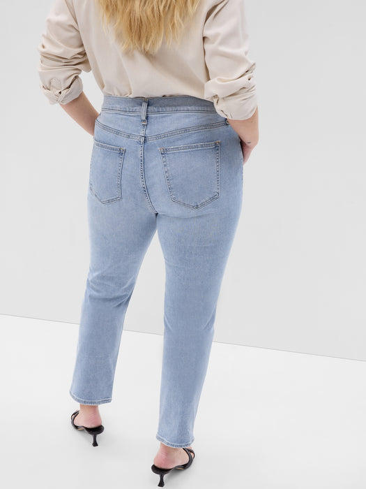 Mid Rise Classic Straight Jeans