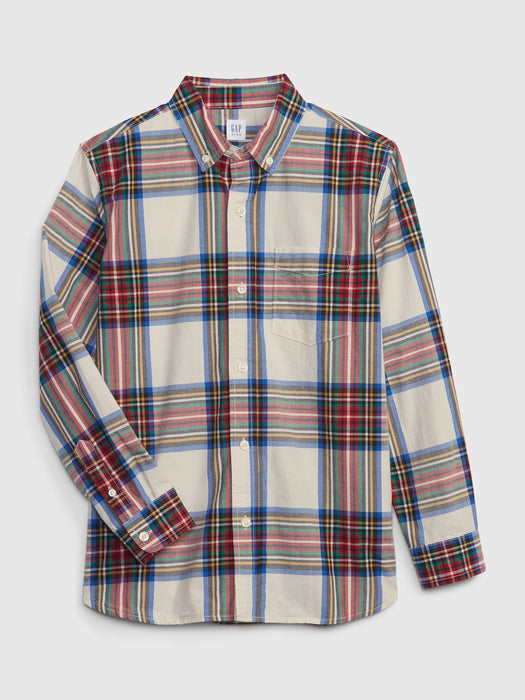 Kids Plaid Poplin Shirt