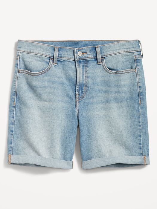 Mid-Rise Wow Jean Shorts for Women -- 7-inch inseam