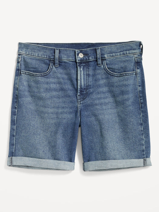 Mid-Rise Wow Jean Shorts for Women -- 7-inch inseam