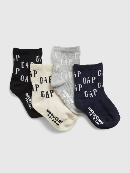 Toddler Gap Logo Crew Socks (4-Pack)